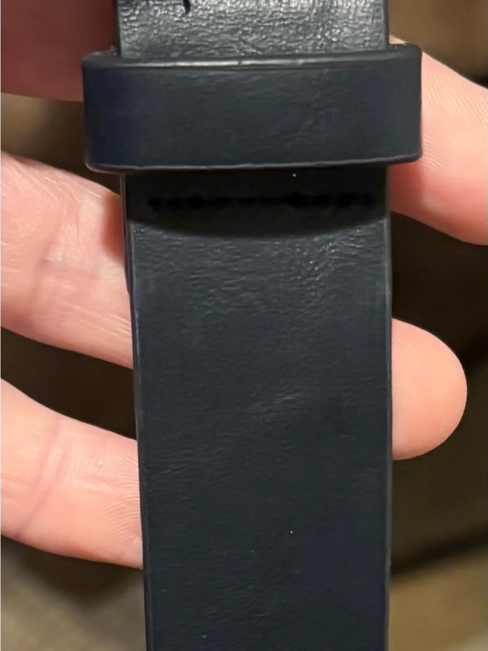 Michael Kors Navy Belt with Silver-Tone Buckle and Bonus Free Belt